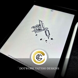 Dotwork Tattoo Machine Tattoo Design