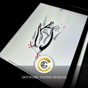 Dotwork Tibetan Tattoo Design