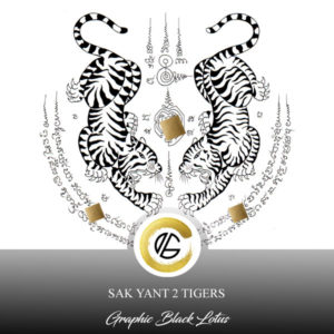 Sak Yant 2 Tigers