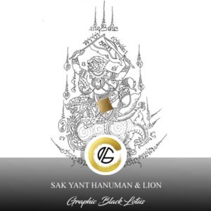 sak-yant-hanuman-lion-digital-tattoo-design