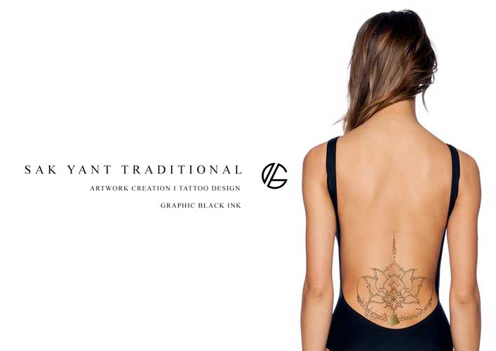 sak-yant-lotus-flower-dok-bua-tattoo-design-show-women-back