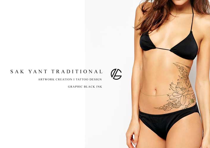 sak-yant-lotus-flower-dok-bua-tattoo-design-show-women-belly