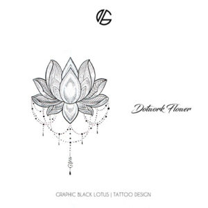 dotwork-lotus-flower-tattoo-design