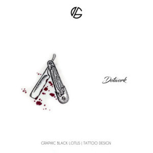 dotwork-razor-tattoo-design