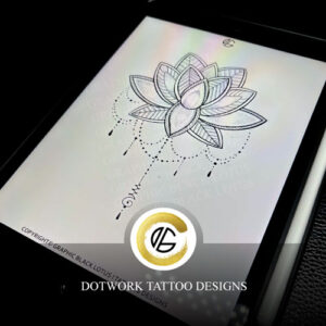 Dotwork Flower Lotus