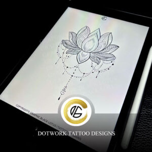 Dotwork Flower Lotus