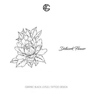 Dotwork Flower Peony