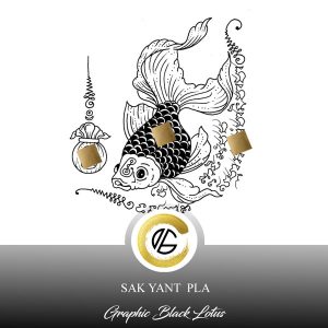 Sak Yant Fish Tattoo Design